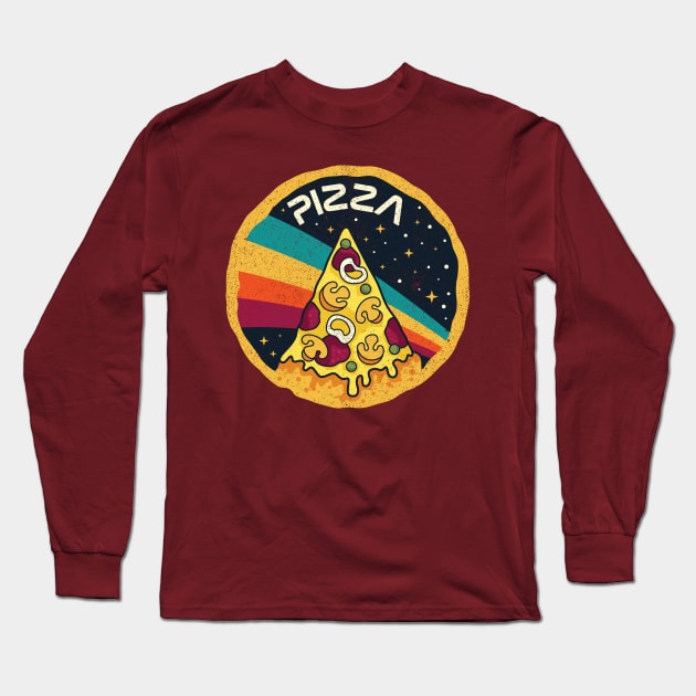 Pizza Space Delivery Long Sleeve T-Shirt by spacedowl